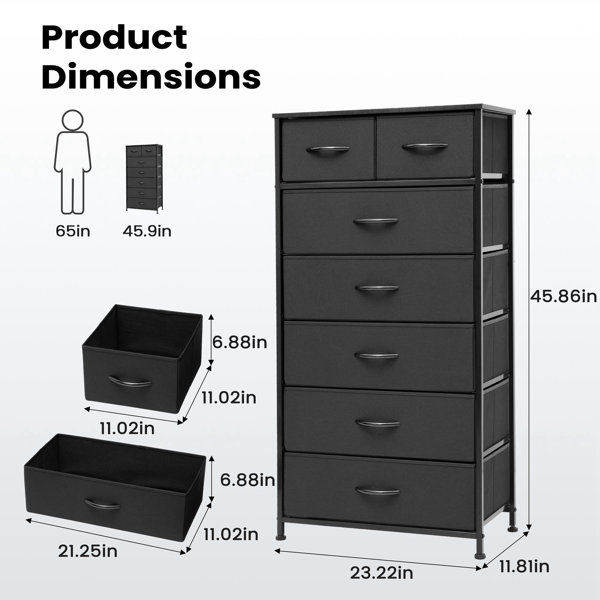 Rebrilliant Kirklan 7 Drawer Storage Chest & Reviews | Wayfair